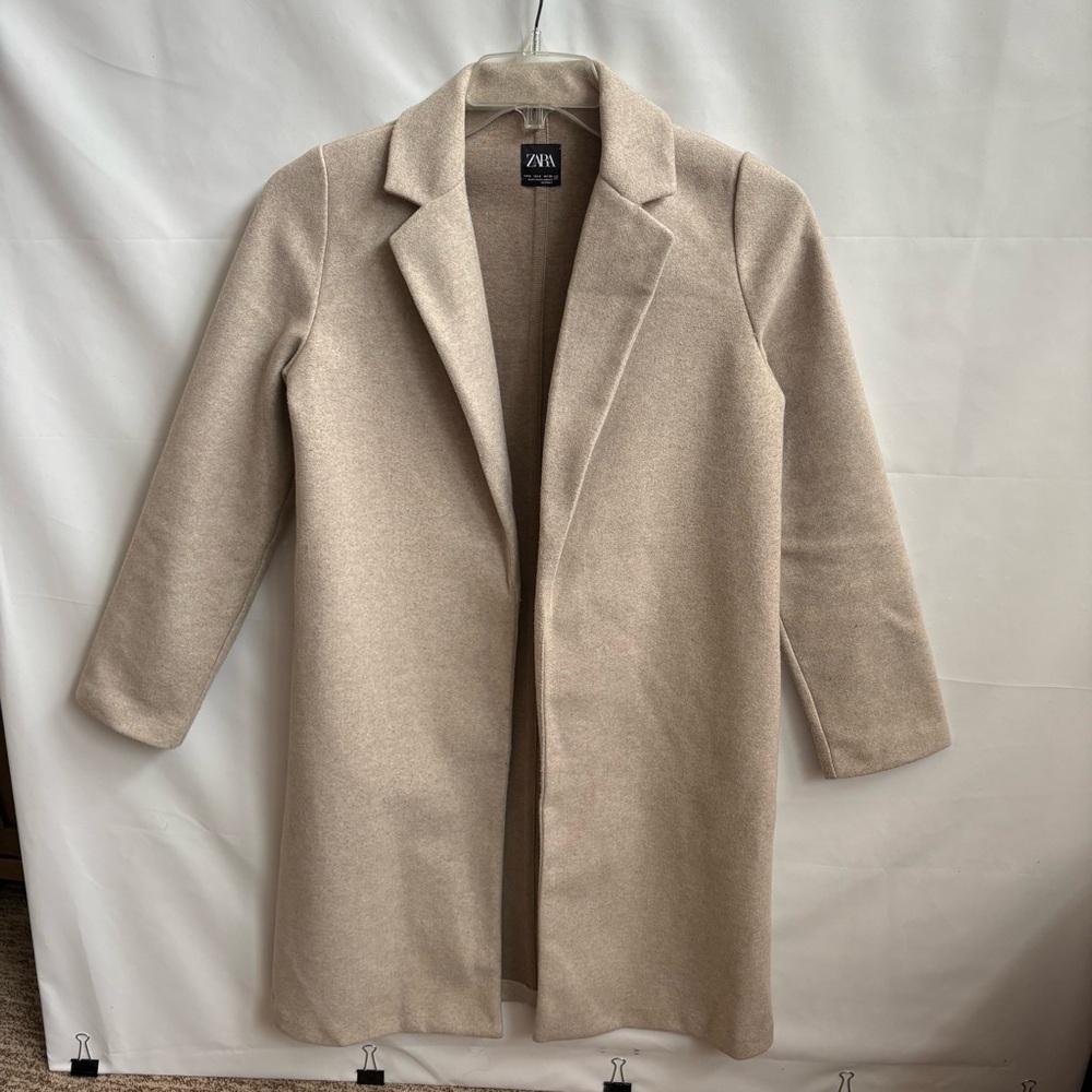Zara Women's Tan Coat. Size S. Polyester. INV25/303